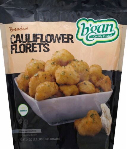 B’gan Breaded Cauliflower Florets Perspective: front