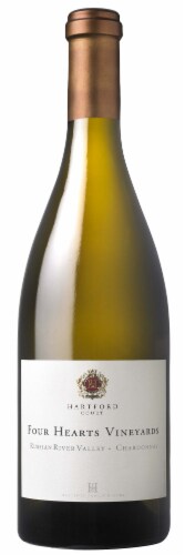 Hartford Family Winery Four Hearts Vineyards Chardonnay White Wine Perspective: front