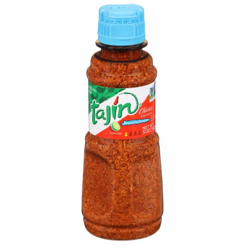 Tajin® Clasico with Lime Reduced Sodium Seasoning Perspective: front