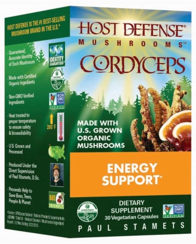 Host Defense® Cordyceps Energy Support Perspective: front