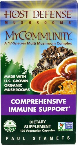Fungi Perfecti  Host Defense MyCommunity™ Comprehensive Immune Support Perspective: front