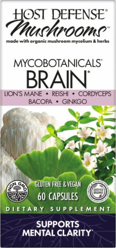 Host Defense® Mushrooms™ Mycobotanicals® Brain Perspective: front