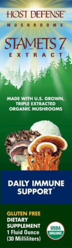 Host Defense® Mushroom Immune Support Stamets 7 Extract Perspective: front