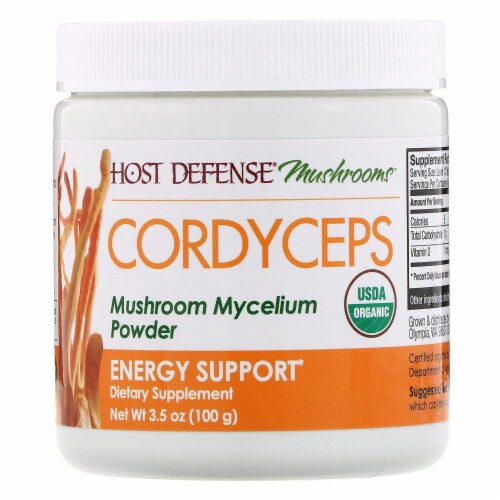 Host Defense® Cordyceps Mushroom Powder Perspective: front