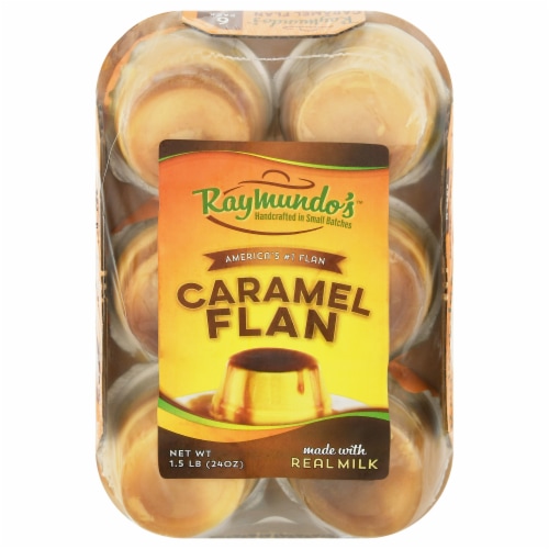 Raymundo's™ Single Serve Caramel Flan Perspective: front
