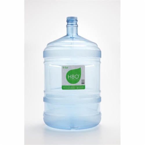 H8O PC58GH-48 5 gal Water Bottle with Handle & 48 mm Cap - Polycarbonate Plastic Perspective: front