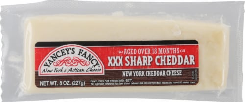 Yancey's Fancy™ XXX Sharp White Cheddar Cheese Stick Perspective: front