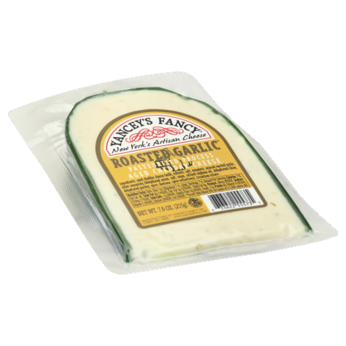 Yancey's Fancy Cheddar Garlic Cheese Perspective: front