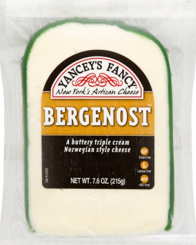 Yancey's Fancy Bergenost Norwegian Style Cheese Perspective: front