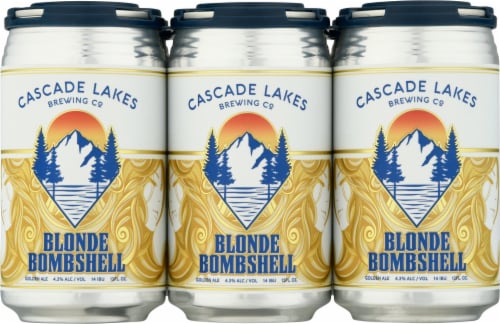 Cascade Lakes Blonde Bombshell Golden Ale Beer Perspective: front
