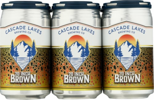 Cascade Lakes 20 Inch Brown Ale Beer Perspective: front