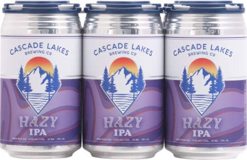 Cascade Lakes Hazy IPA Beer Perspective: front