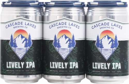 Cascade Lakes Lively IPA Beer Perspective: front
