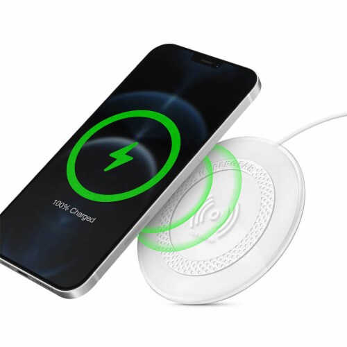 Hypergear 15391 ChargePad Pro 15W Wireless Fast Charger - White Perspective: front
