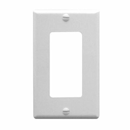 ICC Decorex Faceplate 1 Gang - White Perspective: front