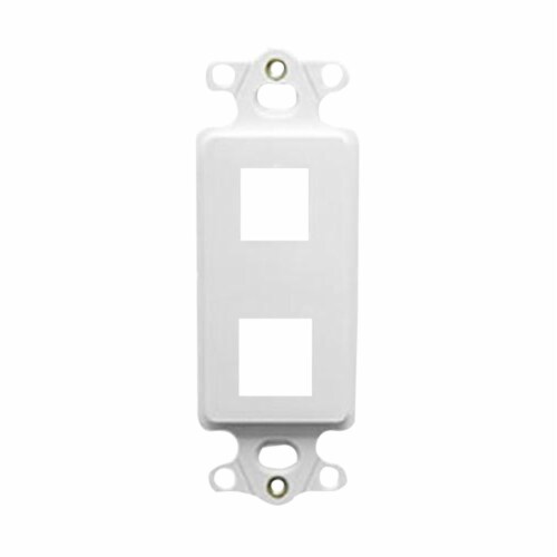 ICC INSERT, DECOREX, 2-PORT, WHITE Perspective: front