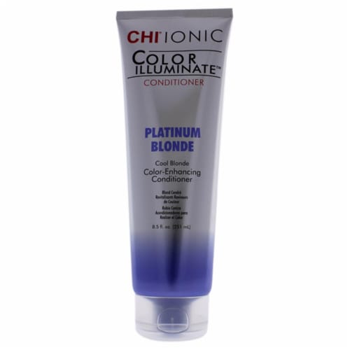 CHI® Ionic Color Illuminate™ Platinum Blonde Hair Color Conditioner Perspective: front