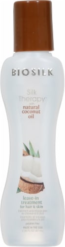 Biosilk Silk Therapy Organic Coconut Oil Leave-In Treatment Perspective: front