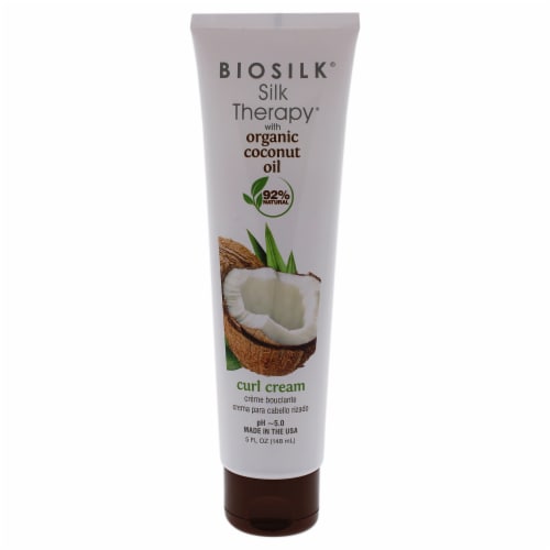 Biosilk® Silk Therapy® with Organic Coconut Oil Curl Cream Perspective: front
