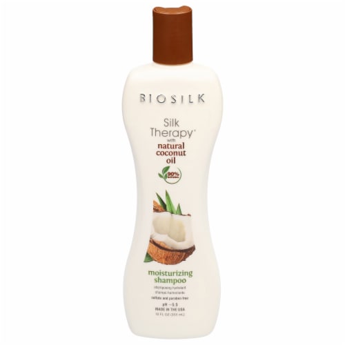 Biosilk Silk Therapy Organic Coconut Oil Moisturizing Shampoo Perspective: front
