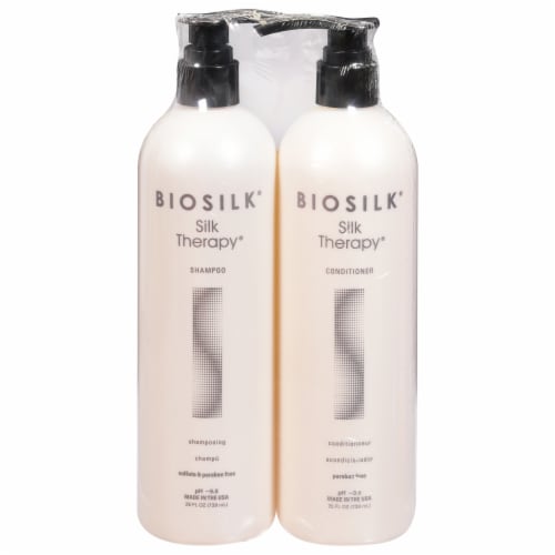 BiosilkSilk® Thearpy Shampoo & Condidtioner Perspective: front