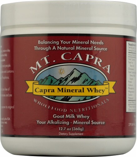 Mt. Capra Products  Capra Mineral Whey™ Powder Perspective: front