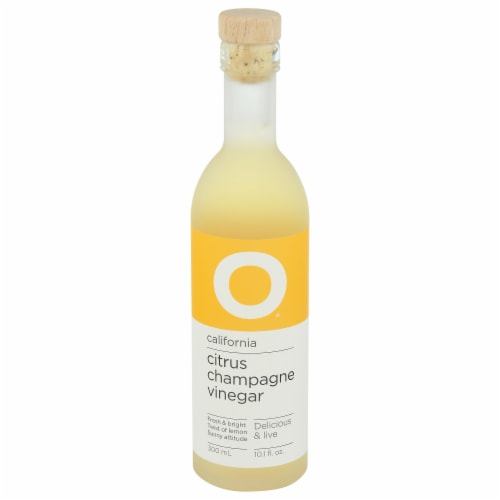 O® California Citrus Champagne Vinegar Perspective: front