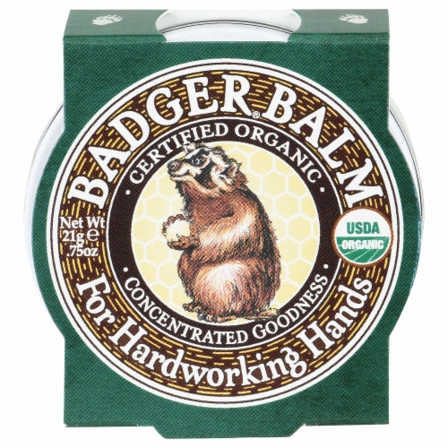Badger Balm Organic For Hardworking Hands Lotion Perspective: front