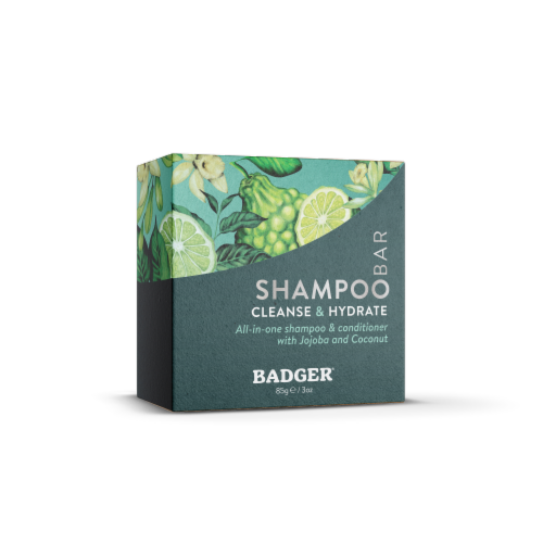 Badger Jojoba & Baobab Shampoo Bar Perspective: front