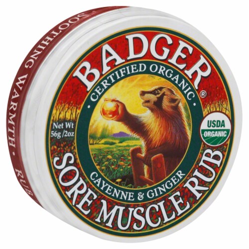 Badger® Cayenne & Ginger Sore Muscle Rub Perspective: front