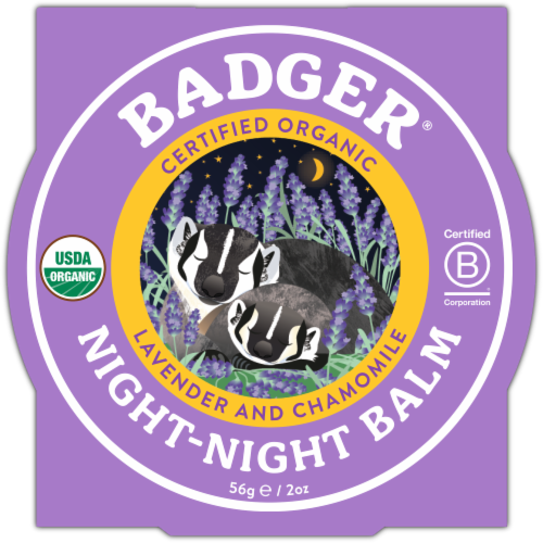 Badger® Organic Lavender & Chamomile Night Night Balm Perspective: front