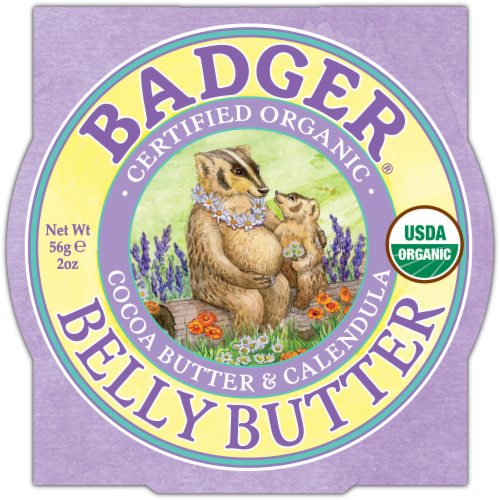 Badger® Belly Butter Cocoa Butter & Calendula Perspective: front