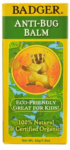 Badger Organic Anti-Bug Balm Perspective: front