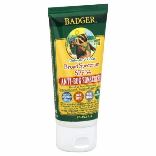 Badger Anti-Bug Sunscreen SPF 34 Perspective: front