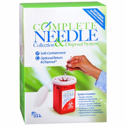 Complete Needle™ Collection & Disposal System Perspective: front