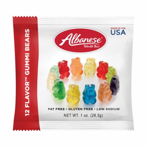 Albanese 9007965 1 oz Assorted Gummi Bears Perspective: front