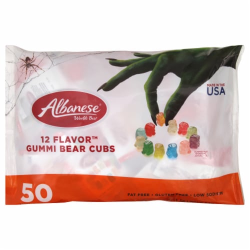 Albanese Gummi Bear Cubs Mini Packs Halloween Candy Bag Perspective: front