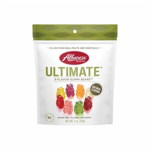 Albanese® World's Best Ultimate™ 8 Flavor Gummi Bears™ Candy Bag Perspective: front