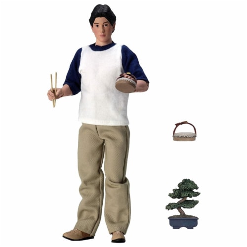 The Karate Kid Daniel LaRusso 80's Movie Bonsai Tree Chopsticks NECA Perspective: front