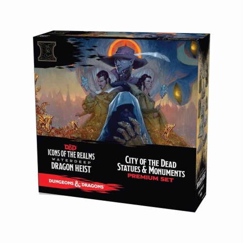 WizKids WZK73112 Dungeons & Dragons IR9 WD Dragon Heist City ot Dead Miniatures Perspective: front