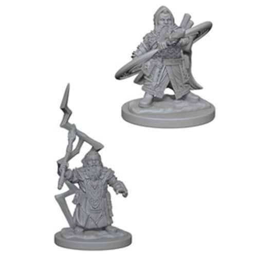 Wizkids WZK73188 Pathfinder Deep Cuts Miniaturess of Dwarf Male Sorcerer W4 Perspective: front