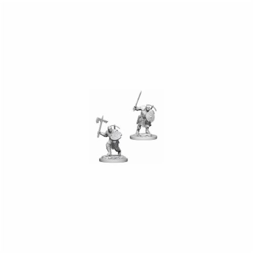 Wizkids WZK73203 Dungeons & Dragons Nolzurs Marvelous Miniaturess of Earth Genasi Male Fighte Perspective: front