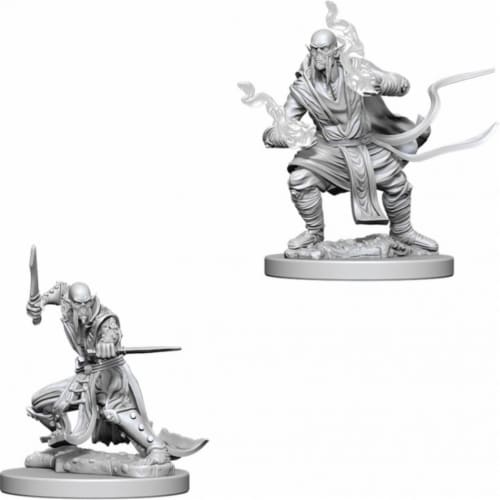WizKids Dungeons & Dragons Nolzurs Marvelous Unpainted Githzerai W5 Miniature Perspective: front