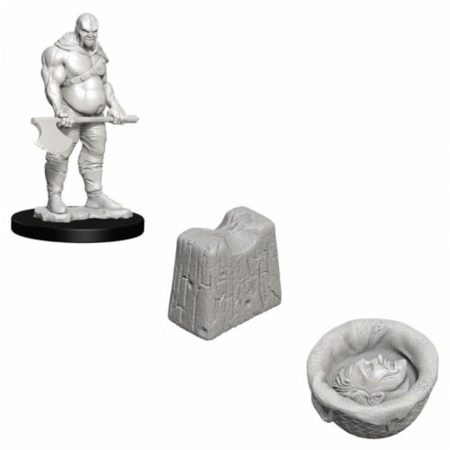 WizKids WZK73420 Executioner & Chopping Block W6 WizKids Deep Cuts Miniatures Perspective: front