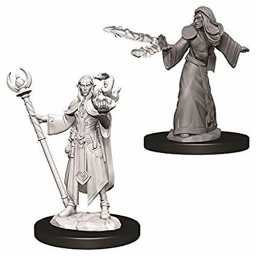 WizKids Dungeons & Dragons Nolzurs Marvelous Male Elf Wizard W9 Miniature Perspective: front
