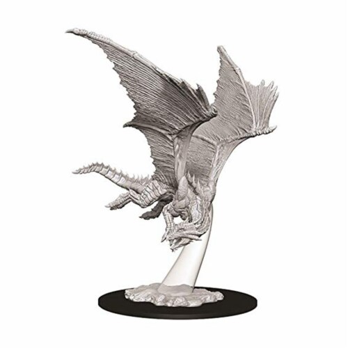 WizKids WZK73710 Dungeons & Dragons Nolzurs Marvelous Young Bronze Dragon W9 Miniature Perspective: front