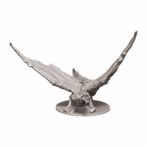 WizKids WZK73711 Dungeons & Dragons Nolzurs Marvelous Young Brass Dragon W9 Miniature Perspective: front