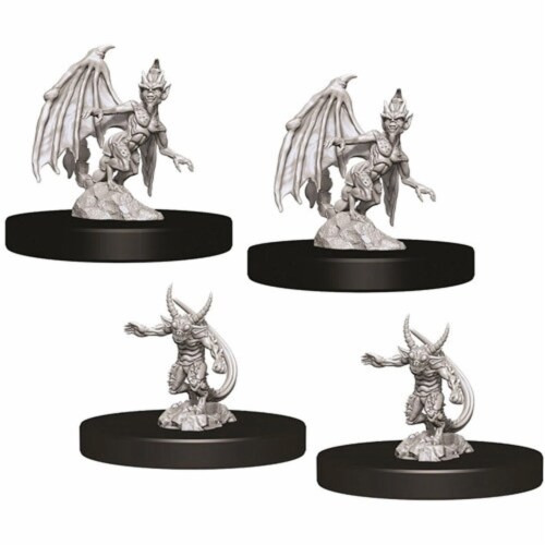 WizKids Dungeons & Dragons Nolzurs Marvelous Quasit & Imp W9 Miniature Perspective: front