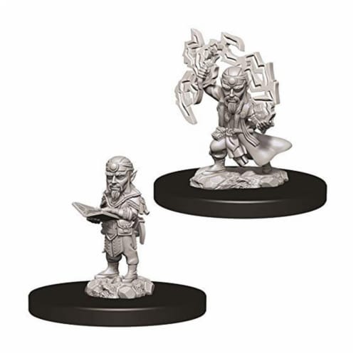 WizKids WZK73722 Pathfinder Battles Deep Cuts Male Gnome Sorcerer W9 Miniature Perspective: front