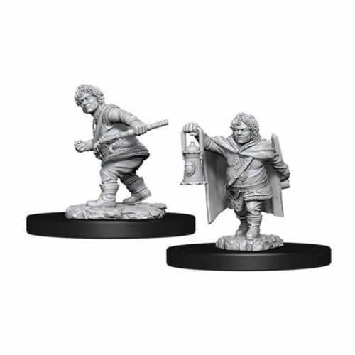 WizKids WZK90006 Dungeons & Dragons Nolzurs Marvelous Unpainted Male Halfling Rogue W11 Minia Perspective: front
